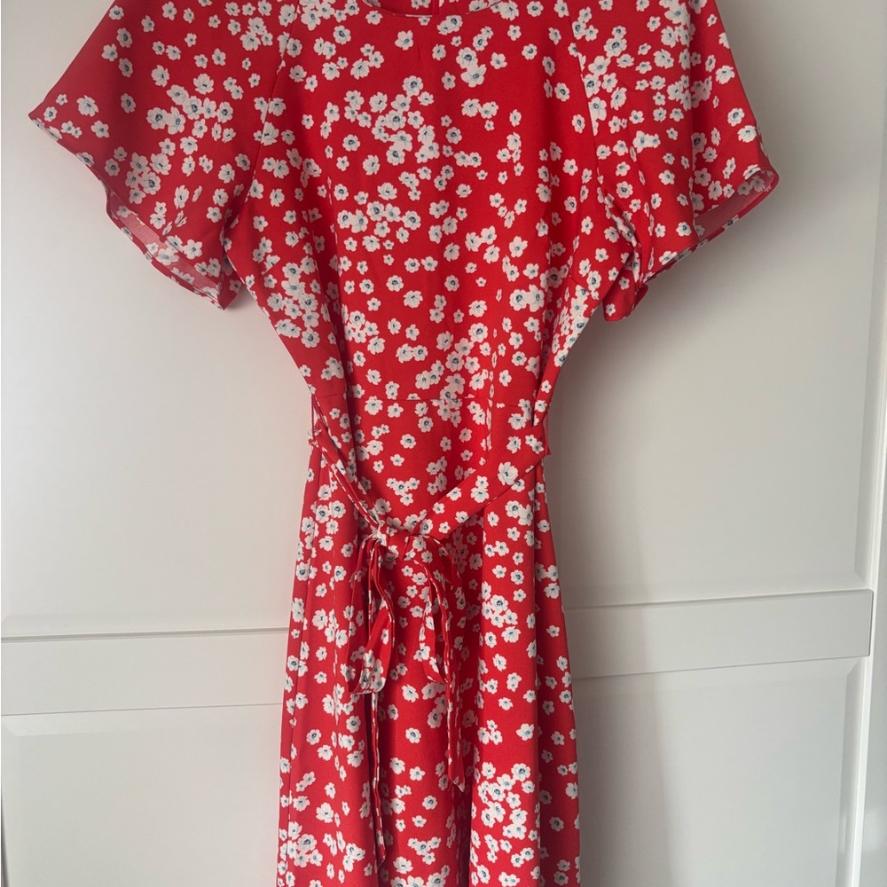 Red Floral Dress